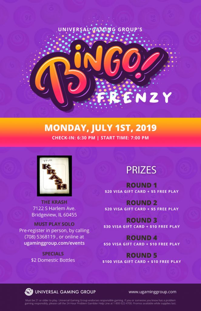 Bingo Frenzy The Krash Universal Gaming Group